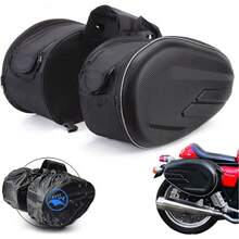 Cycling Bag, Motorcycle Side Bag, Waterproof Saddle Bag/Travel Bag, Expandable Capacity Travel Bag - Negro - Ver 1