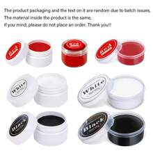 1set Black + White + Red Professional Face & Body Paint Kit With Brush, Large Capacity Makeup Palette For Theater, Halloween Party, Cosplay, Clown