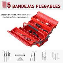 Durhand Cajas de herramientas - Rojo - Ver 3