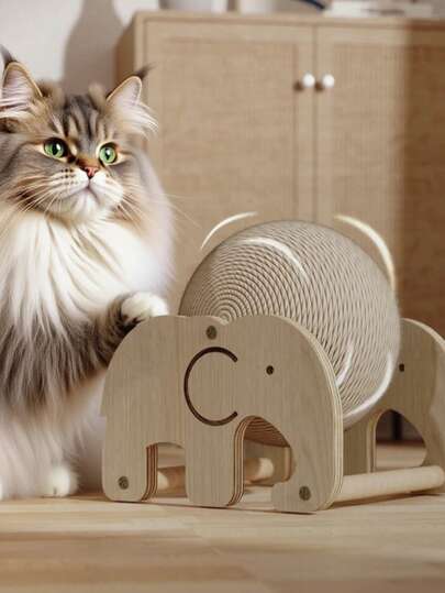 猫抓板剑麻球猫玩具自娱猫抓爪不掉落玩具垂直耐磨猫抓球