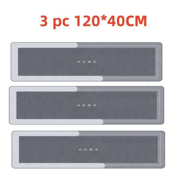 KIT Espessura 3.5 mm elasticidade Tapete antiderrapante absorvente de água feito de lama diatomácea 40*120 CM