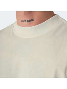 Camiseta Oversized Streetwear Camisa Masculina Cherries Blusão Tendencia 2024 - Bege - Visão 3