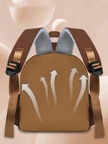 新款卡通图案儿童背包 - 棕色 - 查看 5