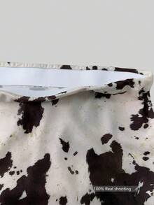 YROOE 女装春夏新款时尚休闲简约百搭动物印花松紧腰半身裙 - 彩色 - 查看 4