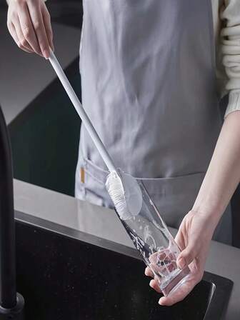 360° Tam Kapsama Temizleme Fırçası - Taşınabilir Tekrar Kullanılabilir Şişe ve Bardak Temizleme Aracı, Mutfak ve Ev Kullanımı İçin Uygun, Manuel Şarj Gerektirmez, Uzun Saplı, Tekrar Kullanılabilir Mutfak ve Ev Bardak Temizleme Fırçası, Taşınabilir Tekrar Kullanılabilir Şişe ve Bardak Temizleme Aracı Mutfak ve Ev İçin, Manuel Şarj Gerektirmez, Saplı Temizleme Fırçası. Rastgele Renk ve Stil.