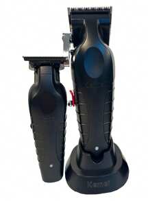 2件套：Kemei 2296 无绳理发器，0mm 精密修剪器，专业电动理发器；Kemei 2299 无绳理发器，0mm 精密修剪器，专业电动精细修剪器 - 黑色 - 查看 5