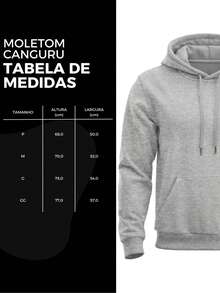 Moletom Masculino Blusa De Frio com Capuz e Bolso Canguru Estampado Queen Sword - Cinza - Visão 5