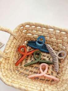 4个装女士发夹，简约风格发饰，适合厚发/细发，优雅十字哑光简约设计发卡，纯色发夹，打造复古发型，家居浴室装饰，秋季装饰，返校季发饰