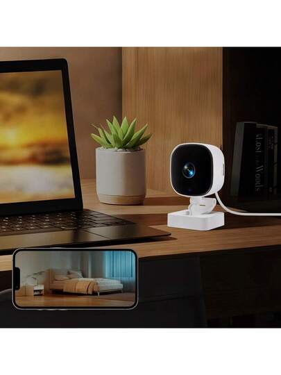 1pc Small Sized High Definition Square Two Way Voice Wireless WiFi Network Camera. It Has Night Vision Function, The Bracket Can Be Rotated. Is Powered By USB. Security Device Monitoring Babies, Elderly Indoors Outdoors, As Well Family Pets. view 7