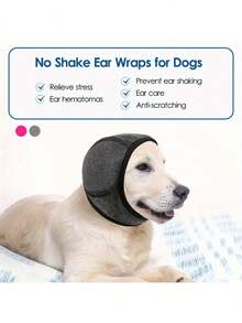 Pet Noise-Proof Ear Muffs | Outdoor Dog Ear Covers Fit All Breeds - Suitable For Poodle, Golden Retriever And Shiba Inu | Anti-Anxiety Swimming Gear And Storm/Fireworks Season Adventure Ear Protector Cap | Quick Dry Breathable Adjustable Design - Dark Grey - View 4