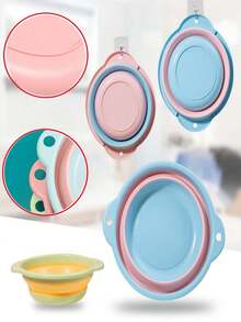 1 Pieza Cuenca Plegable, Cubo de Platos Plegable Cuenca de Lavado Portátil Ahorro de Espacio de Plástico, Cuenca de Cebo para Pesca para Lavar Platos, Pesca, Camping, Senderismo y Hogar