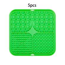 1 pièce Tapis de léchage pour chien Tapis de nourriture lent Goutte à goutte Tapis de léchage avec ventouse en silicone Tapis de nourriture lent pour chien