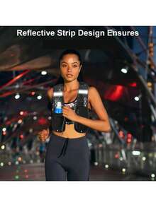 Small Running Backpacks(Small Size), Hydrtaion Vest With 500ML Soft Flask, Lightweight Hydration Pack Functional Running Vest 5L,Camel Hydration Backpack,Water Backpack,Hydration Vest(Backpack With 500ML Soft Flask) Sport Bag For Sports For Fitness For Exercise Large Capacity Travel Bag For Vacation For Women For Men Travel Essential Durable For Running For Hiking - Black Backpack + 500ml Water Bottle - View 3