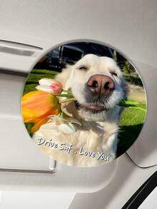 Clip personalizado para visera de sol de coche de acrílico, clip para visera de sol de coche con foto personalizada, decoración personalizada para coche, espejo de maquillaje personalizado para coche, foto personalizada para coche, regalo de cumpleaños personalizado, regalo de Navidad, regalo de San Valentín, regalo de aniversario, regalo de pareja, regalo del Día de la Madre, regalo del Día del Padre, regalo conmemorativo de mascota, regalo de Año Nuevo, adecuado para conductores, novios, novias, padres - Multicolor - Ver 3