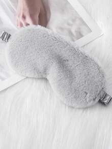 Maschera per gli occhi in colore unito e in morbido pile, comoda copertura per gli occhi per casa, riposo, viaggio, lavoro, maschera per il sonno che blocca la luce, adatta per autunno/inverno, scuola, ritorno a scuola, viaggio, elementi essenziali per il viaggio, elementi essenziali per la casa, maschera per gli occhi, maschera per il sonno