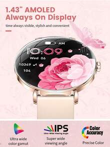 LIGE Fashion New Women's Smart Watch 100+ Sports Mode, Voice Calls, Text Messages, Alarm Clock, Menstrual Period Reminder, Remote Timed Photography, Weather Forecast, Wearing Classic Disc Women's Sports Smart Watch On A Daily Basis