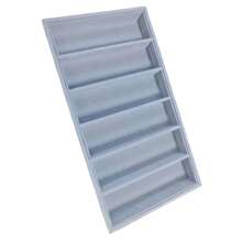 1 Stück 6-Fächer Sonnenbrillen Präsentationsbox, Schmuckdisplay Verpackung Requisiten, Schmuckorganizer Tablett, Mode Aufbewahrungsbox, Sonnenbrillen Aufbewahrungsbox Organizer, Brillen Präsentationsständer, Haushalt Aufbewahrungsorganizer für Schminktisch, Schlafzimmer, Büro, Schreibtisch