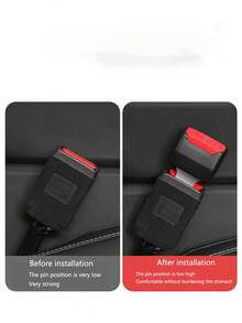 2pcs Car Seat Belt Clip Buckle, Universal Belt Extender Clip Cover, Thick Shoulder Protection Extender