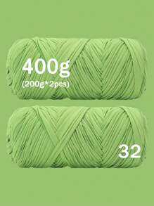 1/2 piezas Hilo de camiseta premium - 200g/pieza Hilo elástico de alta calidad, hilo de poliéster suave y elástico para proyectos de ganchillo vibrantes, ideal para decoración del hogar, manualidades DIY como tejido DIY, proyectos de ganchillo, bolsos tejidos a mano, cestas, mantas, alfombras, zapatos, pantuflas, cojines y muñecas, hilo multicolor | Hilo de poliéster | Hilo acrílico | Accesorios de tejido