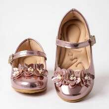 KIT Children's Shoes For Girls With Handbag For Women Casual Party Bridesmaid 16 To 34 - Oro rosa - Ver 2