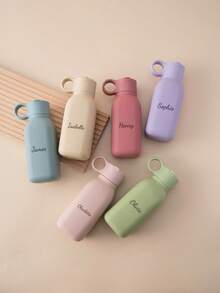 1pc Personalized Customization Name Baby Silicone Sports Cup Custom Baby Tableware Solid Color Baby Water Bottle Kids Flip Lid Cup Leakproof Baby Sippy Cups Baby Shower Family Decorations Gifts Winter Eve Gifts Back To School Winter Gift Ideas Boy Girl Valentine's Day Multi-Functional, Ornamental, Letter Baby Fashion, Soft Squishy, Cute Kawaii Adorable Customized Treasurefinds, Baby Gifts, Cute Baby For Children's Day, Multi-Functional, Ornamental, Letter, Personalised, Customized, Ideal Gifts For Him, Ideal Gifts For Her, Easy Comfort, Birthday Gift - Multicolor - View 3