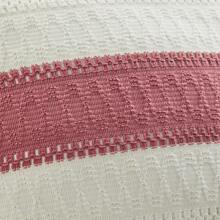 Minimalist Cotton Farmhouse Pillow Covers, Textured Weave In Light And Deep Hues, Cozy Living Room And Bedroom Accent Pieces - Natural White/Contrast/Dusty Pink - View 4