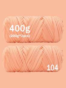 1/2 piezas Hilo de camiseta premium - 200g/pieza Hilo elástico de alta calidad, hilo de poliéster suave y elástico para proyectos de ganchillo vibrantes, ideal para decoración del hogar, manualidades DIY como tejido DIY, proyectos de ganchillo, bolsos tejidos a mano, cestas, mantas, alfombras, zapatos, pantuflas, cojines y muñecas, hilo multicolor | Hilo de poliéster | Hilo acrílico | Accesorios de tejido