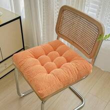 1 PIEZA Cojín de asiento de silla de felpa gruesa - Relleno de poliéster lavable a máquina y cubierta duradera para todas las estaciones - Cojines multiusos y resistentes a las manchas para sillas de comedor para decoración del hogar y la oficina