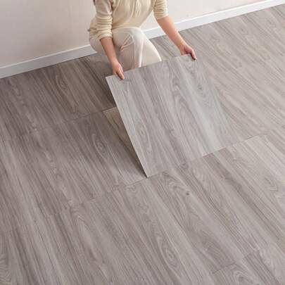 10/20/30pcs Luxury 3D Textured Self-Adhesive Non-Slip Floor Tiles, Peel And Stick Matte Vinyl PVC Wallpaper, Waterproof Oil-Proof Tile Stickers, Suitable For Kitchen, Bedroom, Living Room, Bathroom, Dorm And Other Indoor Home Decor, Removable Flooring Floor Tiles Self Adhesive Floor Tiles Peel Stick Living Room Decor Room Decor Kitchen Decor