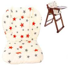 Baby Kids Highchair Cushion Pad Mat Booster Seats Cushion Pad Mat Feeding Chair Cushion Pad Stroller Cushion Mat Cotton Fabric Baby Stroller Seat Soft Cushion Kids Pushchair Car Cart High Chair Seat Trolley Soft Baby Stroller Cushion Pad Accessories