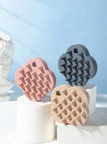 1pc Shampoo Massage Brush Silicone Hair Comb In The Shape Of Clover, Used For Scalp Cleaning And Massage, Wet/Dry Use, Solid Color, Portable Massage Tool For Back To School, Travel Holiday Essentials, Hair Accessories For Women, Brushes, Hair Brush, Detangling Brush, Ball Brush, Mini Hair Brush Set, Wooden Comb, Hair Brush, Mini Hair Brush, Detangling Brushes, Hair Products, Hair Tools, Hair Stuff, Hair Care, Curly Hair Brush, Hairdressing Equipment, Travel Essentials, Hairstyle, Hairdressing,Hair Brush,Slick Back Brush,Styling Brush,Curly Hair Brush,Edge Brush,Hair Comb,Brush Hair,Hair Brush Set,Comb Hair,Comb For Curls,Detangling Brush,Hair Brush For Women,Hair,Travel,Hair Products,Hair Tools,Hair Stuff,Barber,Barber Accessories,Barbershop,Hairdressing Equipment