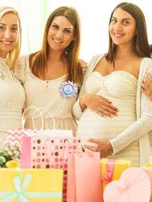 1/2 Gender Reveal Party Pins, Boy Or Girl Gender Reveal Party Brooch, Suitable For Baby Shower - Multicolor - View 4