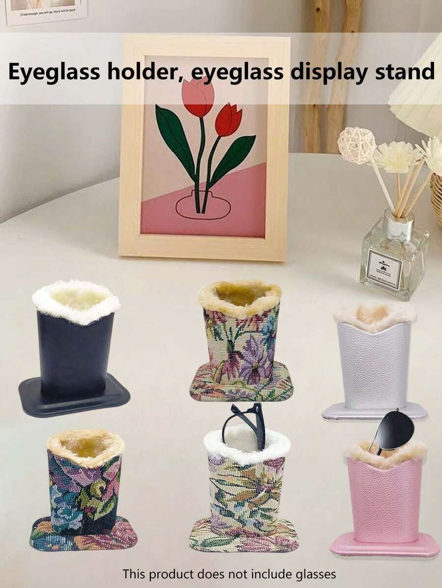 1pc Creative Portable Eyeglasses/Sunglasses Storage Holder, Pen Holder, Desk Decor Accessory, Scratch-Resistant Eyeglasses Stand