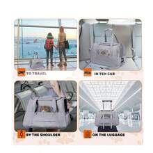 Haustiertasche, tragbare Katzentasche, Reisetasche, tragbare Haustiertasche, atmungsaktive Katze, Outdoor, Reisen, Auto, kleine Hundetasche, geeignet für kleine und mittelgroße Hunde und Katzen