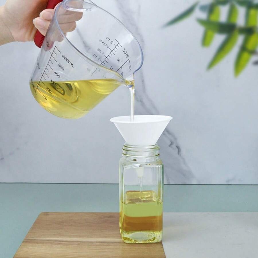 Plastic Funnel Three-Piece Set Kitchen PP Small Diameter Oil Leak Household Spice Oil Perfume Packaging Tool