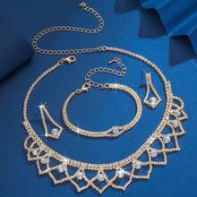 Bridal Fashion Jewelry Set - 80531202金色手鍊 - 查看 3