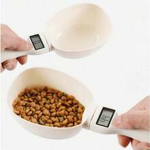 Colher Medidora Digital 24cm de 0.1g a 800g Precisão Cozinha Culinária Ração Pet Ingredientes - Branco - Visão 3