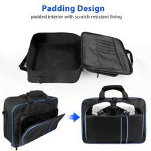 Geantă de transport, geantă de călătorie compatibilă cu PS-5 Disc și Digital Edition, geantă de umăr protectoare pentru consolă PS-5, controllere, cărți de joc, decorațiuni de Halloween