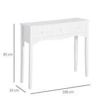 HOMCOM Percheros de entrada - Blanco - Ver 7