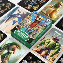 pokemon 92PCS Italian Brainrot Animals‌ TungTungTung Sahur, Tung Tung Sahur Card, Tralalero Tralala, Lirili Larlla, Bombardiro Ctocodilo, Boneca Ambalam, Brr Brr Patapim, Suitable For Party Games, Card Collection, Party Gifts, Themed Party Games, Birthday Gifts