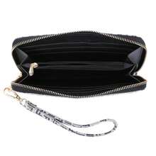 Carteira Alça de Mão Grande Fellipe Krein Aw23 Monograma FK587 - Preto - Preto - Visão 4