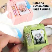 1pc 2025 New Flip Animation Toy, Dancing Wiggle Flip Book Cartoon Animation Keychain Backpack Pendant, Birthday Gift, Christmas Gift, Halloween Gift, Perfect Gift