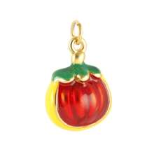 1 件优雅不锈钢水晶橙子、香蕉、苹果吊坠、DIY 项链、手链、耳环首饰配件