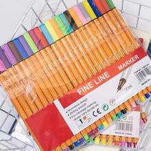 6/12/18/24pcs Fiber Liner Pens, Water-Based Fineliner Pens For Drawing, Coloring, Outlining - Multicolor - View 2