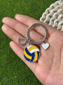 个性化排球钥匙扣礼品，送给段街运动员的礼物，感恩节和圣诞节礼物 - 黃色 - 查看 55