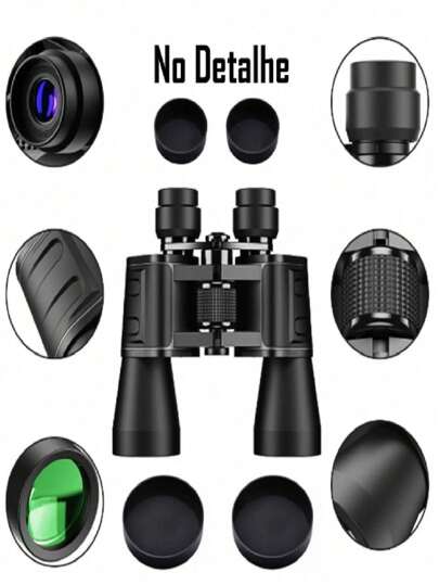 Binoculos Profissional 20x50 Emborrachado Longo Alcance