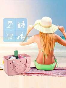 1pc,Multi Color Phone Case Wallet Holder Insert Accessory Compatible With Bogg Bags, Soft Rubber Accessories,For Bogg Bagdecorative Charm Inserts For Storage Phone Case Key Lipstick Sunglass Wallet Phone ,Eva Cave Bag Storage Bag, Beach Bag Storage Bag, Swimming Beach Bag Storage Bag, Soft, Waterproof, Wear-Resistant, Easy To Clean, Reusable - Multicolor - View 9