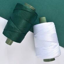 1件6mm超粗轻质冰麻线粗空心冰丝线手工编织钩花夏季清凉帽帽袋靠垫夏季专用线 - 彩色 - 查看 4