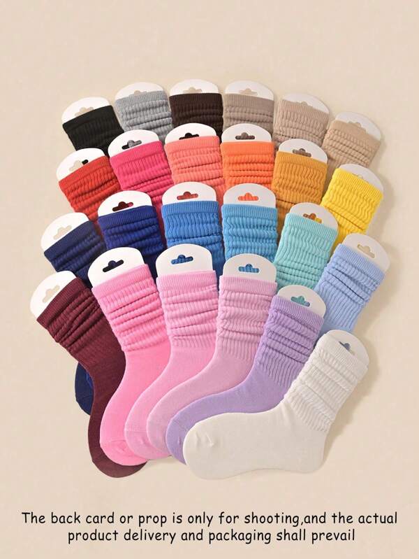 1/6 pares de calcetines holgados/calcetines perezosos para niños, calcetines escolares casuales versátiles de moda fresca, suaves y transpirables, aptos para uso diario, regalos, vuelta al colegio, campus, deportes, color y estilo aleatorios