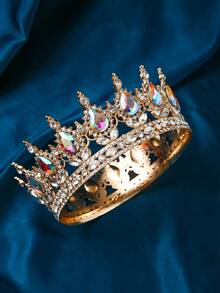 1 pièce Accessoire de couronne de mariée européenne pour robe de mariée, article pour anniversaire et cadeau pour adulte. Accessoires de la Saint-Valentin - Argent - Voir 20
